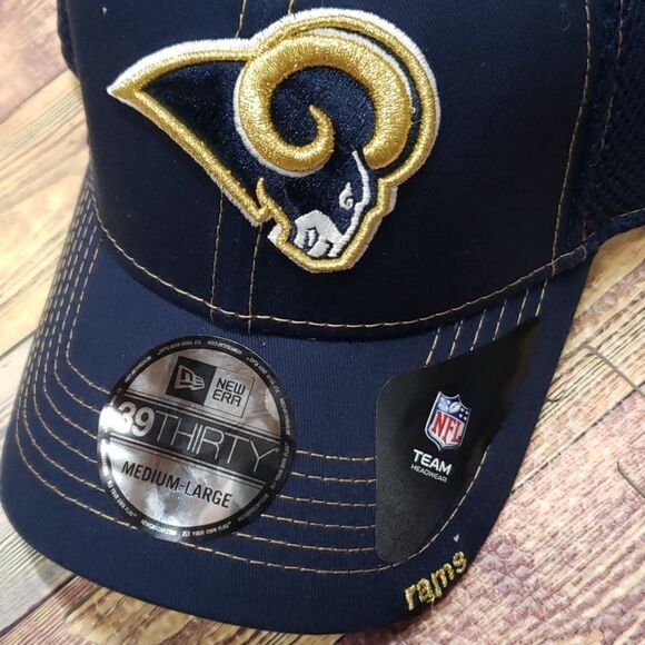 NEW ERA L.A. RAMS HAT (NEW WITH TAGS!!)  SMALL/MED - Picture 2 of 4
